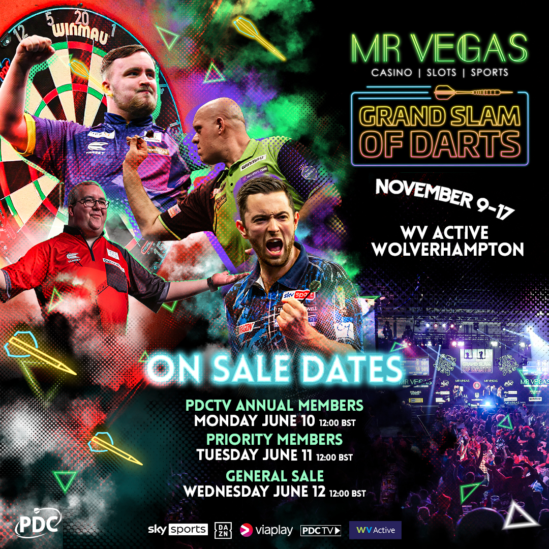 2024 Mr Vegas Grand Slam of Darts ticket information confirmed PDC